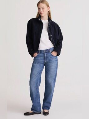 Madewell The Dean Easy Straight Leg Jeans Blue Size 23